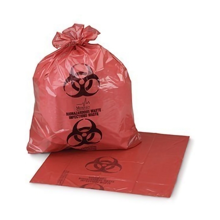 Bag Biohazard Waste Medegen Medical Products 40 to 45 gal. Red Bag HDPE 40 X 46 Inch by Medical Action Industries  ID 44-13